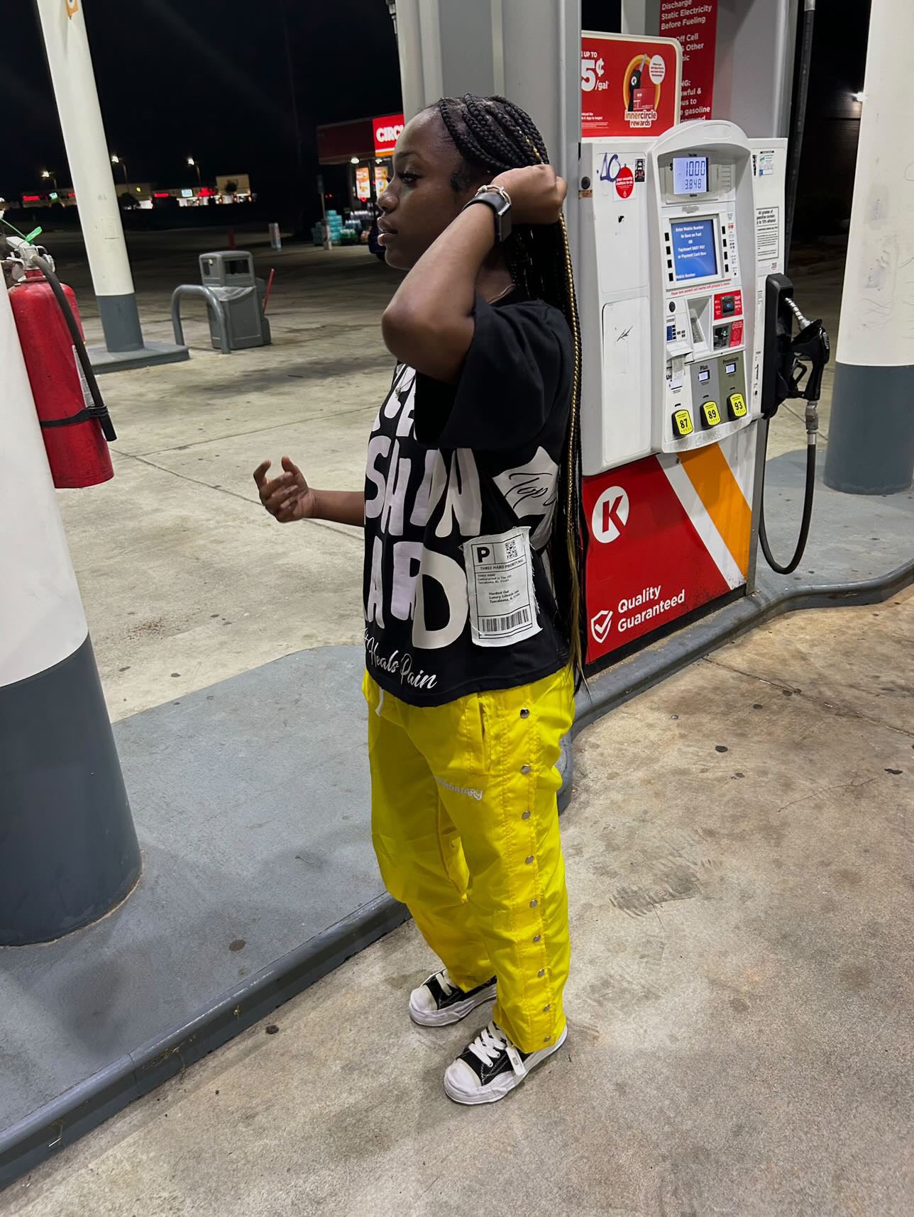 Yellow Nylon Pants