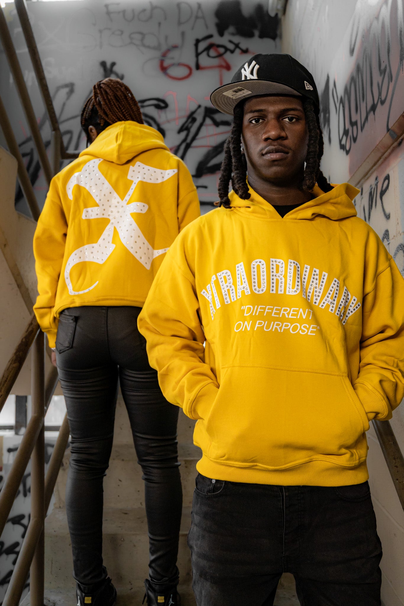 Yellow “Rhinestone” Hoodie