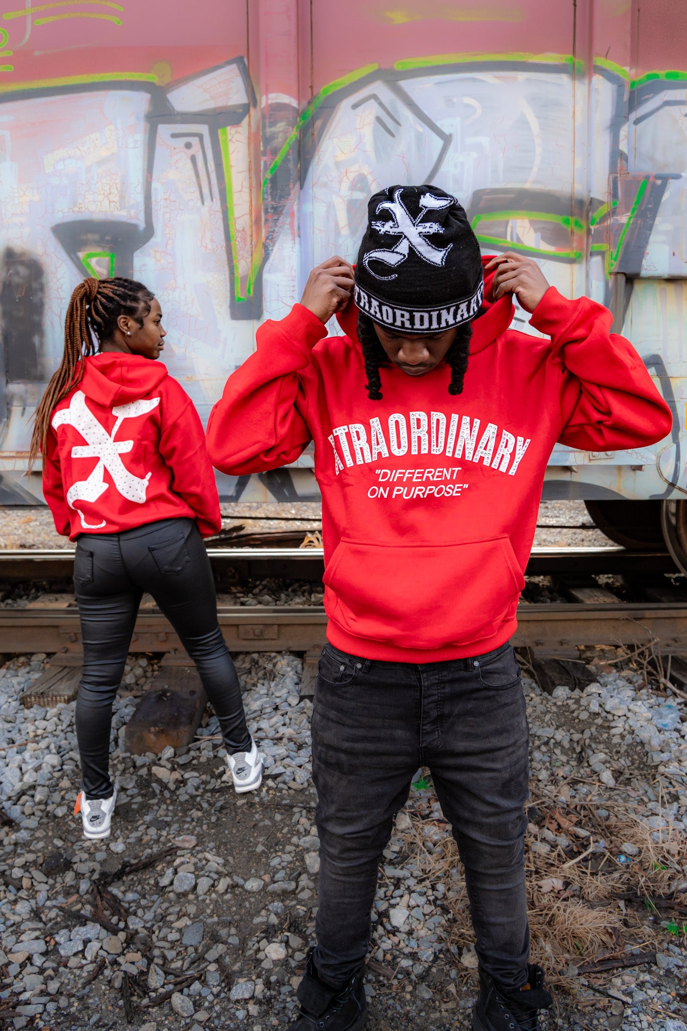 Red “Rhinestone” Hoodie