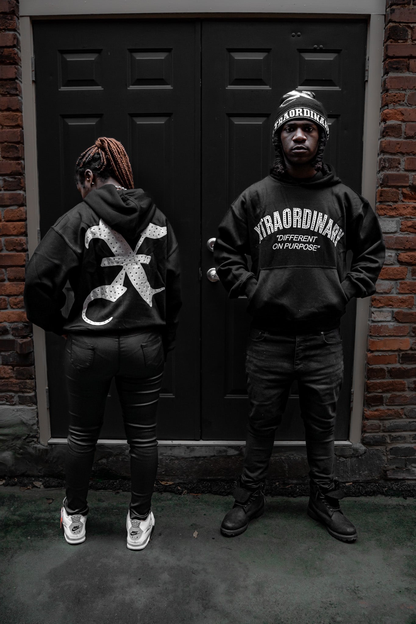 Black “Rhinestone” Hoodie